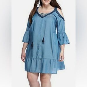 Crown & Ivy chambray dress